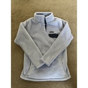 Patagonia Girls' Re-Tool Snap-T® Pullover Size XL Baby Blue - Pre-owned
